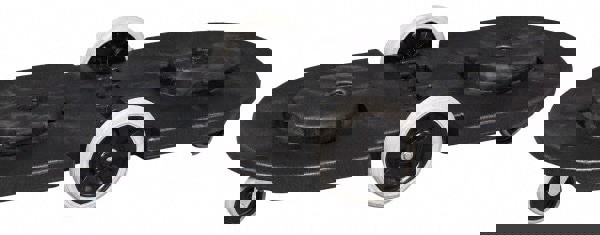 BRUTE Tandem Dolly, Two-Container, 300 lb Capacity, 20.25w x 45d x 8h, Black